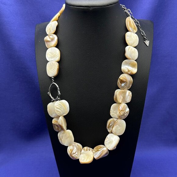 Silpada Sterling Silver Retired Mother of Pearl Dual-Strand Necklace - Picture 1 of 13